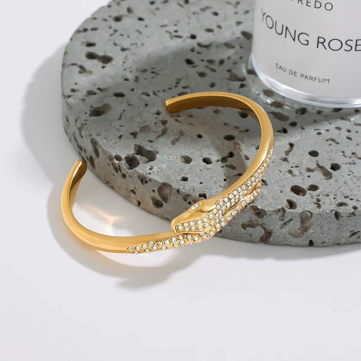 [Echo Fine]Rosalee Serpentine Diamond Bangle