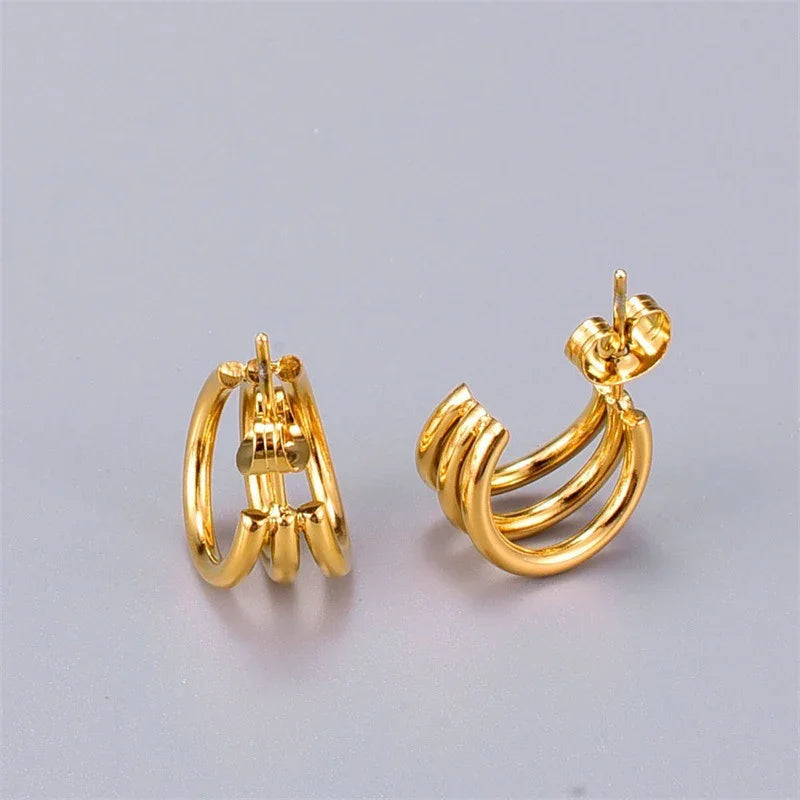 [Echo Fine]Cradle Gold Earrings
