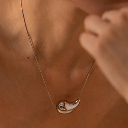 [Echo Fine]Sandra Drop Necklace