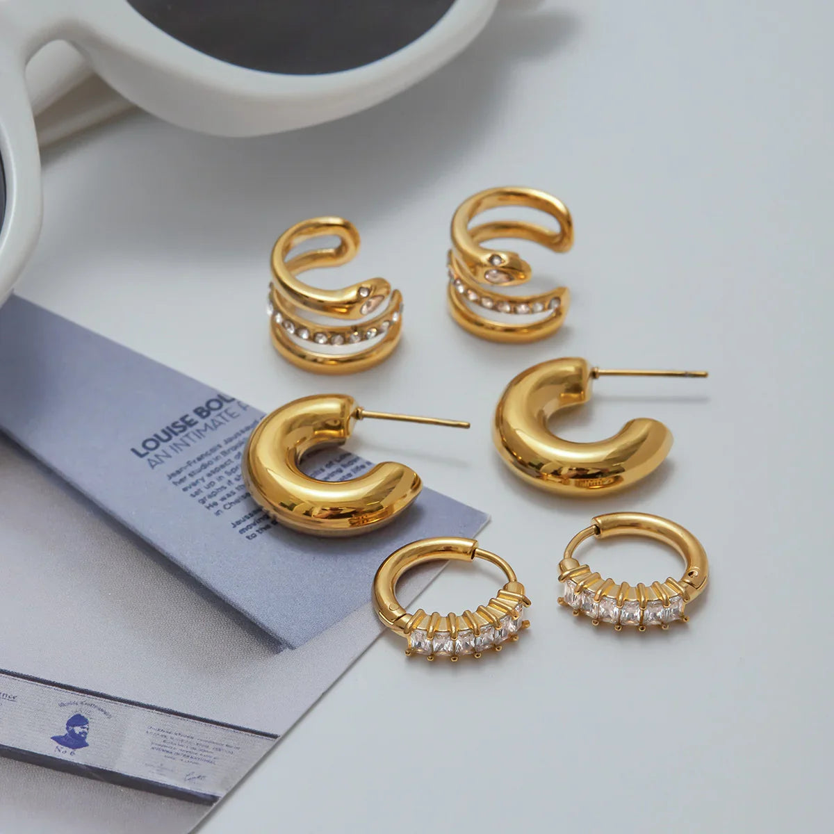 [Echo Fine]Orielle Staple Gold Earrings Bundle