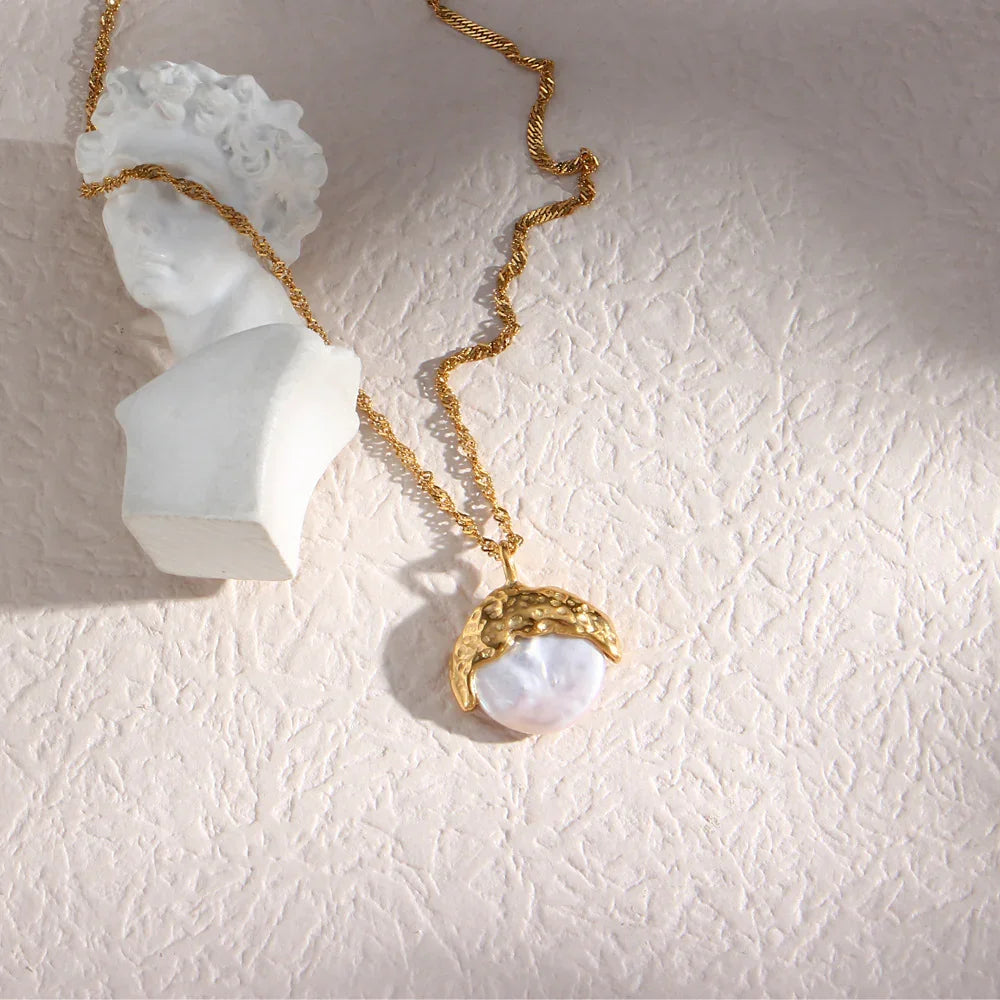 [Echo Fine]Kimberly Pearl Necklace