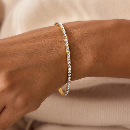 [Echo Fine]Kalista Diamond Gold Bangle