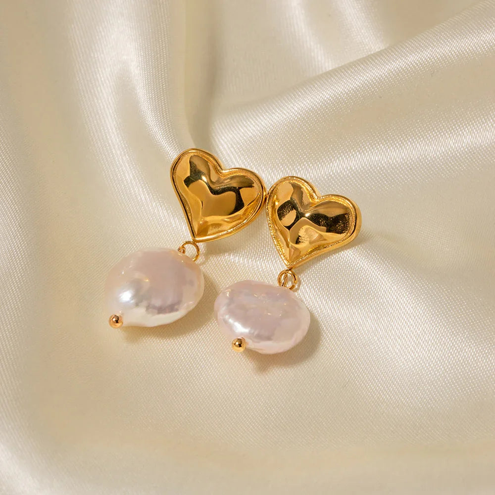 [Echo Fine]Blanche Freshwater Pearl Earrings