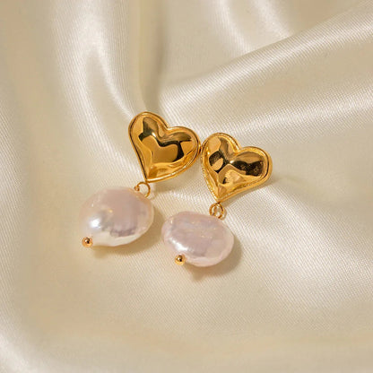 [Echo Fine]Blanche Freshwater Pearl Earrings