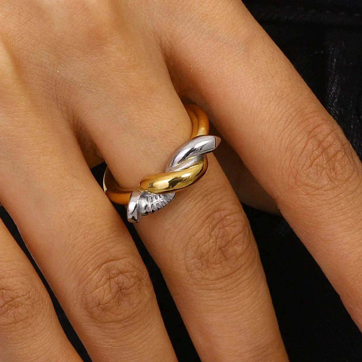 [Echo Fine]Trinity Twisted Nail Ring