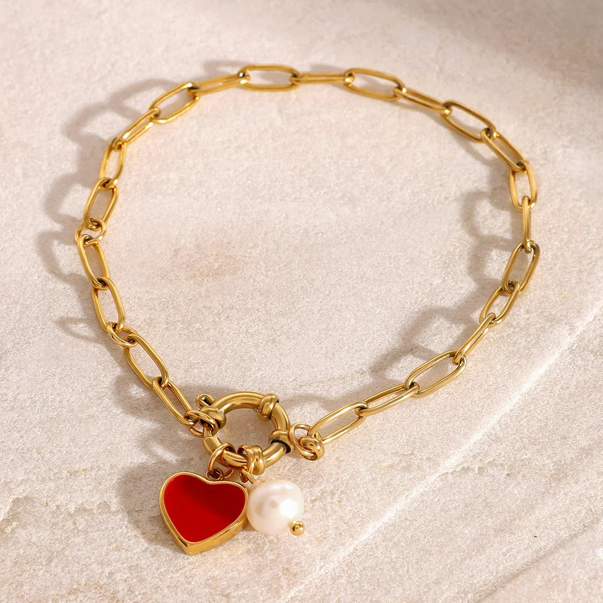 [Echo Fine]Tanya Heart Pearl Bracelet