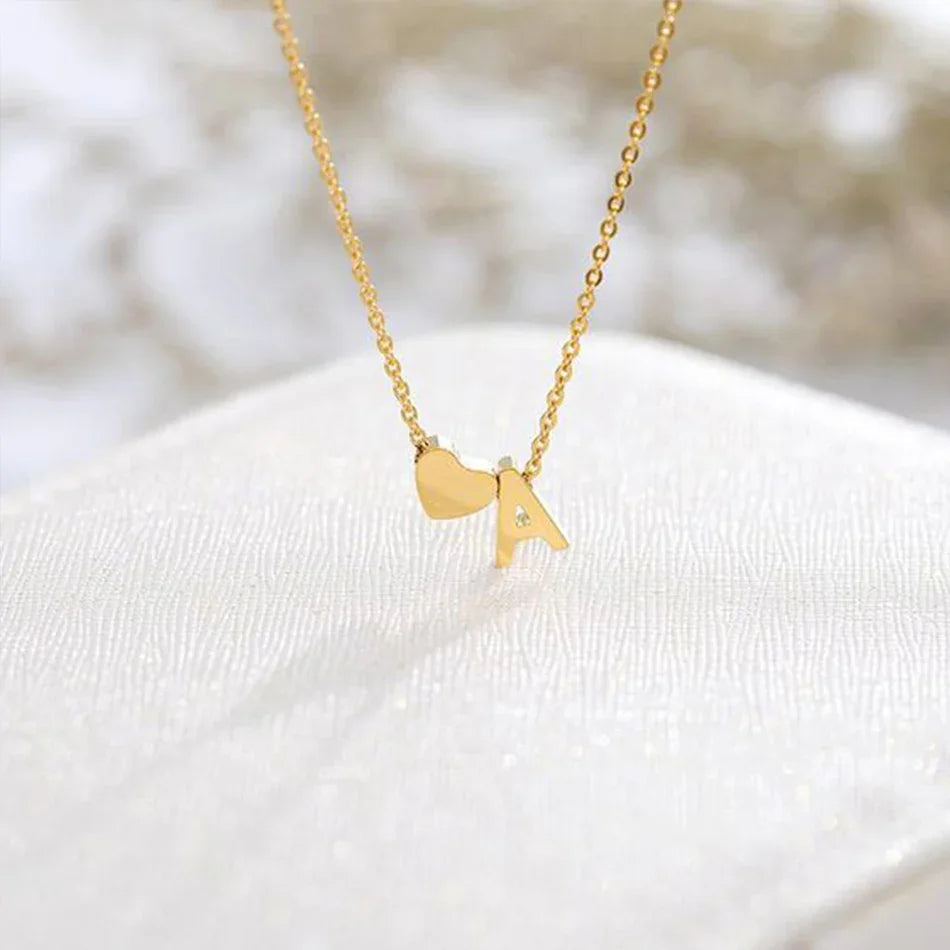 [Echo Fine]Ria Initial Letter Gold Necklace