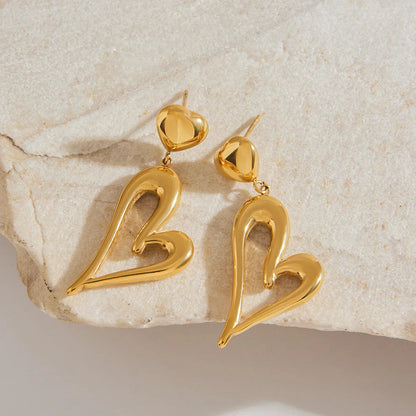 [Echo Fine]Venus Gold Heart Earrings