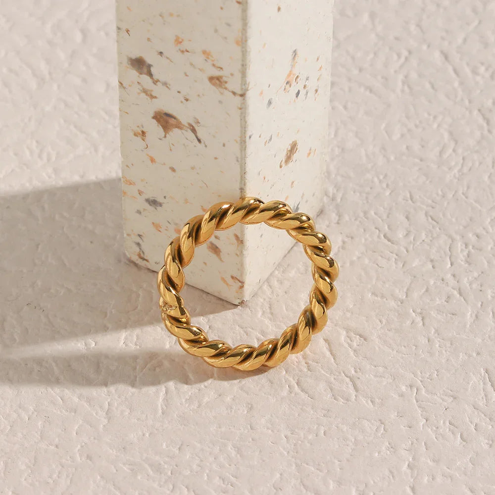 [Echo Fine]Melody Gold Twist Ring