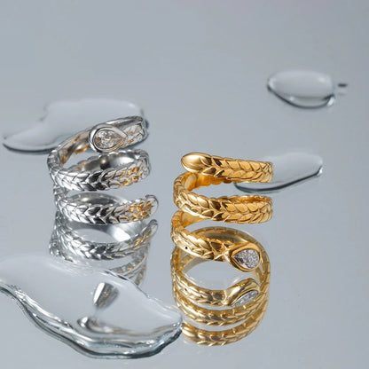 [Echo Fine]Davina Gold Serpent Ring