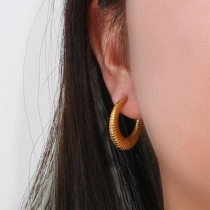 [Echo Fine]Bailey Hoop Earrings