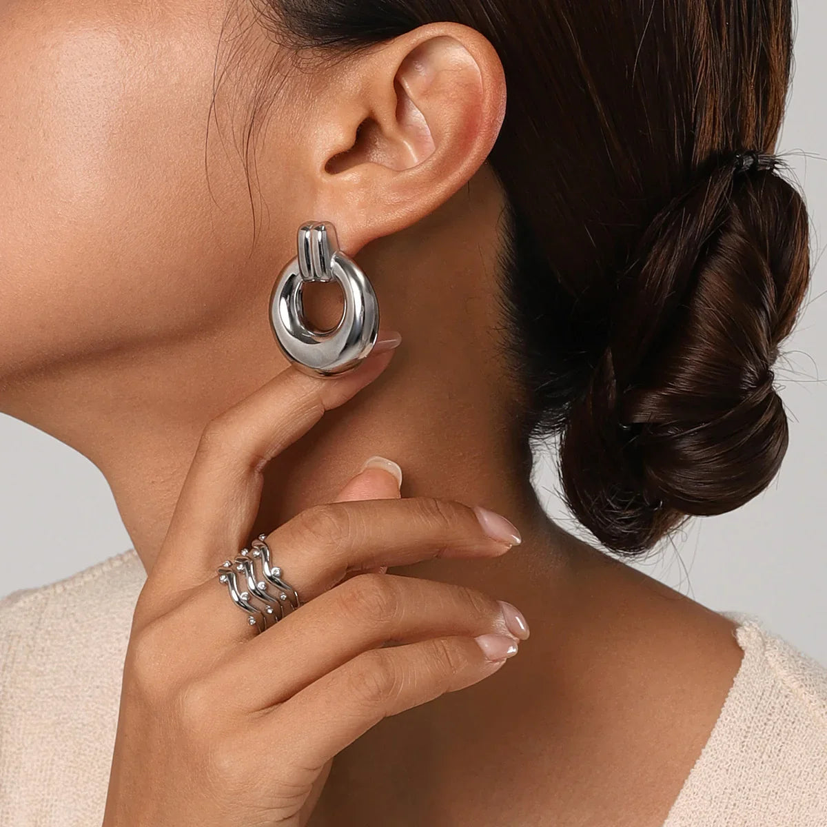 [Echo Fine]Lillian Silver Earrings