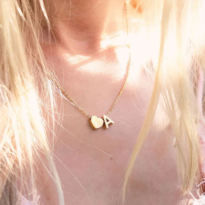 [Echo Fine]Ria Initial Letter Gold Necklace