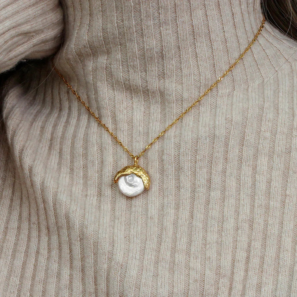 [Echo Fine]Kimberly Pearl Necklace
