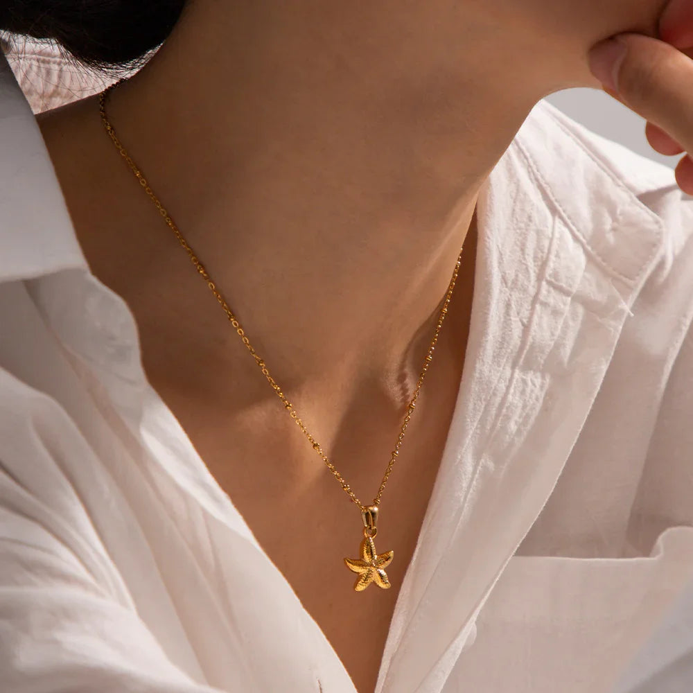 [Echo Fine]Emmie Gold Starfish Pendant