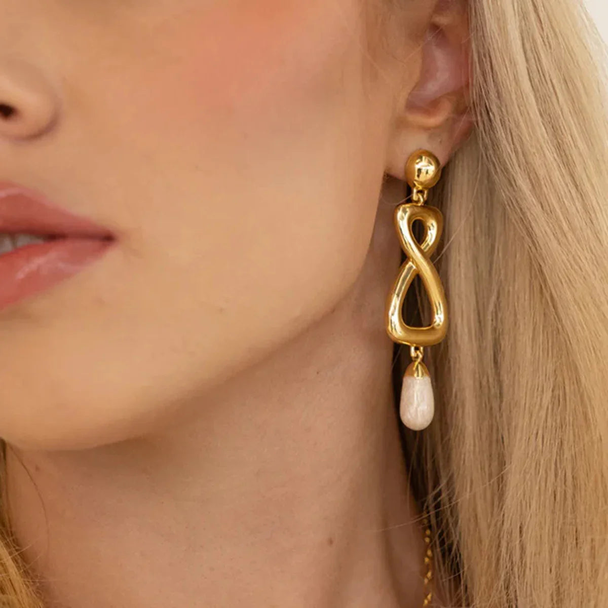 [Echo Fine]Kaylee Freshwater Pearl Earrings