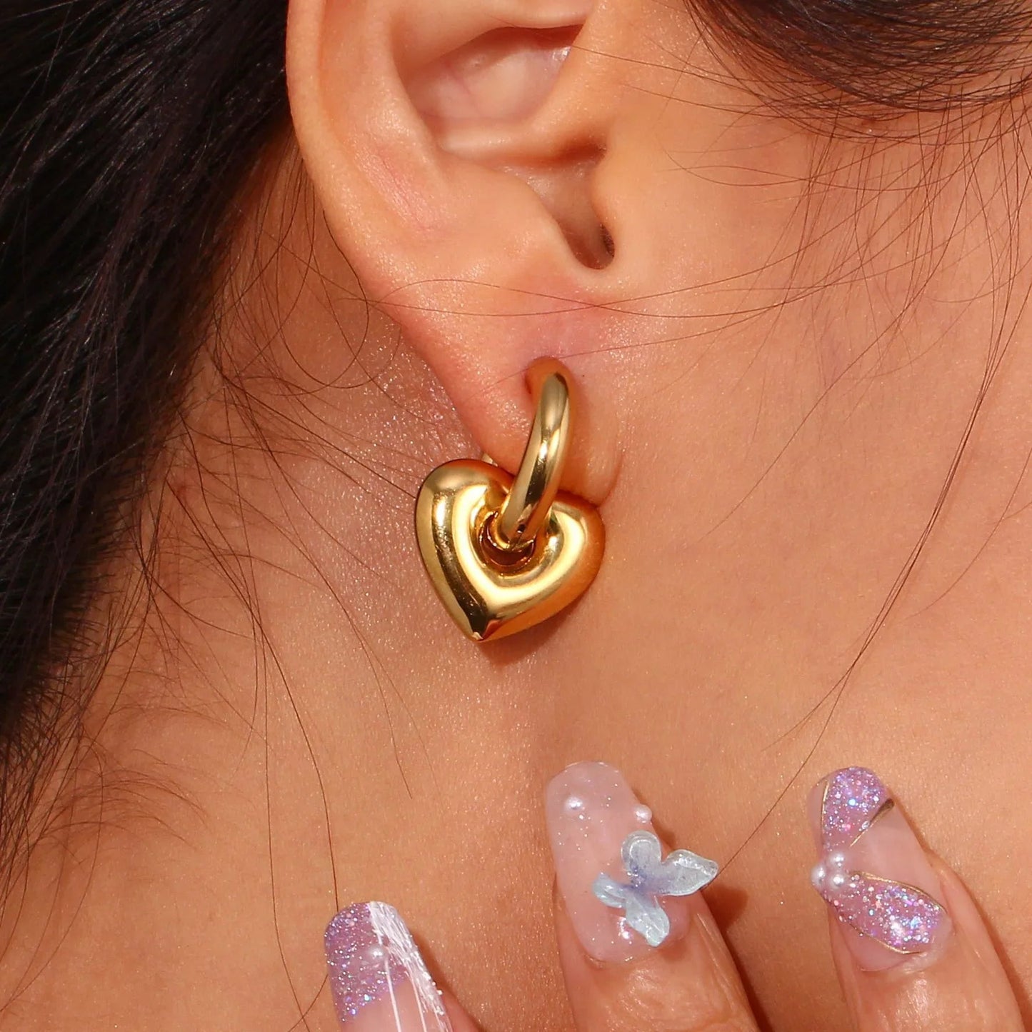 [Echo Fine]Aria's Arrow Gold Earrings