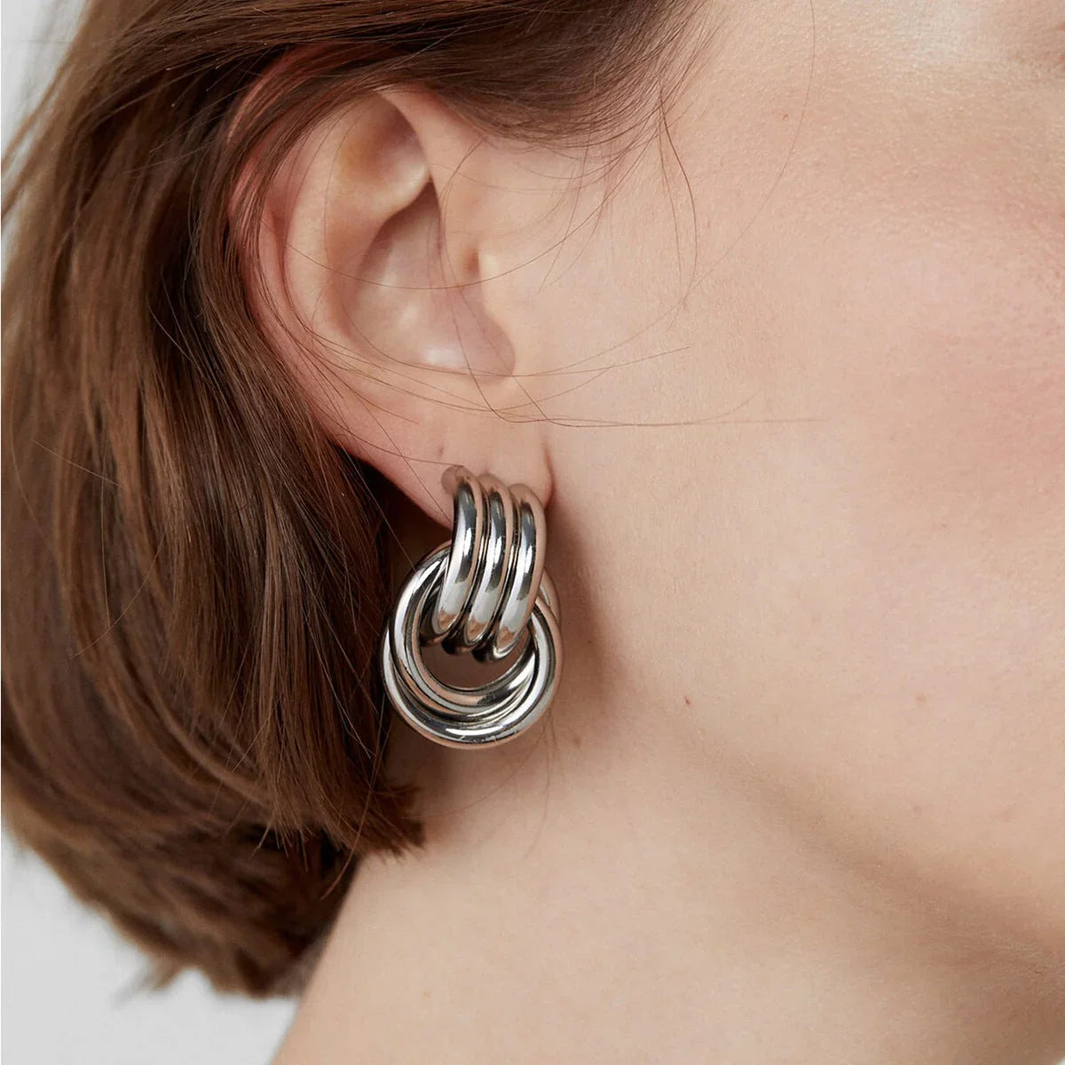 [Echo Fine]Luna Layered Hoop Earrings