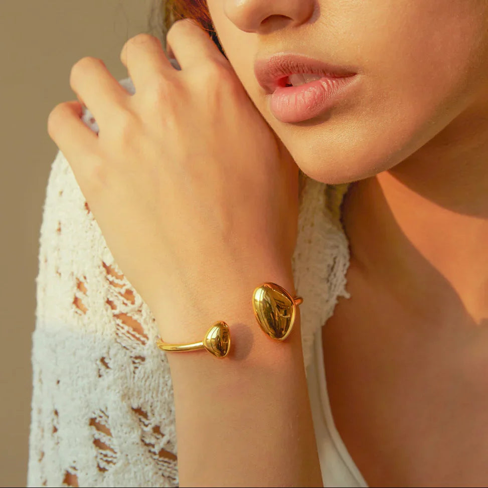 [Echo Fine]Mallory Minimalist Gold Cuff