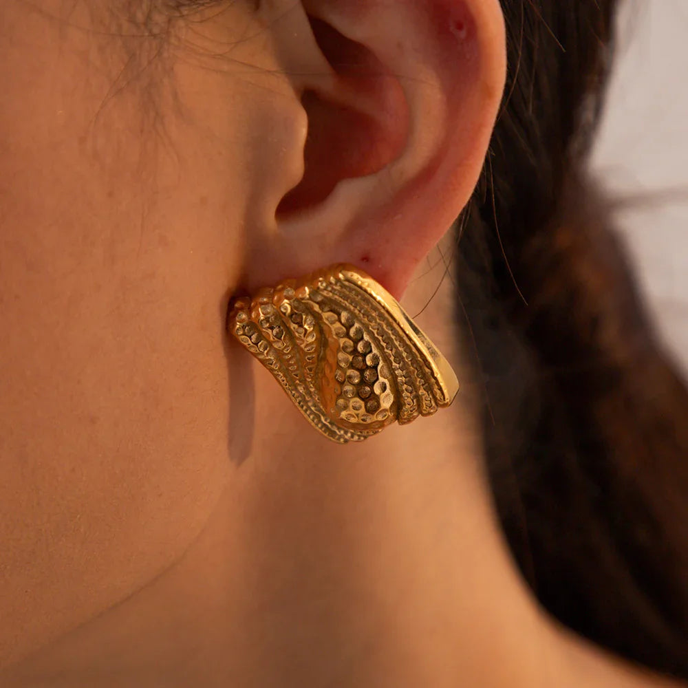 [Echo Fine]Marigold Gold Earrings