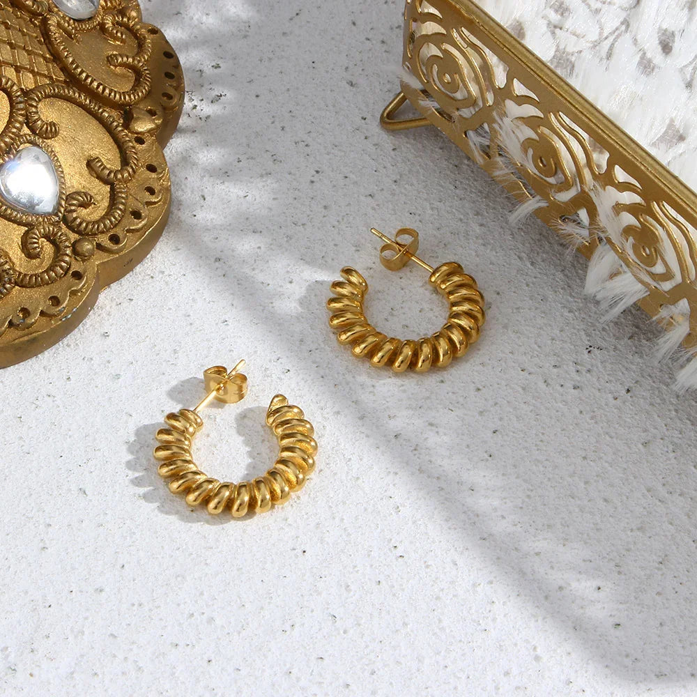[Echo Fine]Brynlee Twisted Earrings