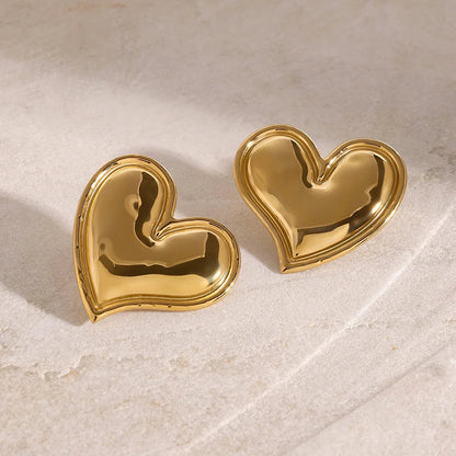 [Echo Fine]Liora Gold Heart Earrings