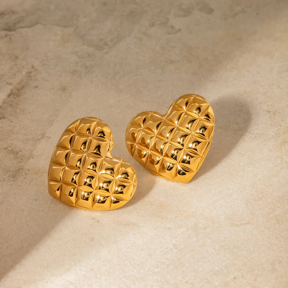 [Echo Fine]Irina Gold Heart Earrings