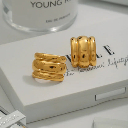 [Echo Fine]Angela Gold Arch Earrings