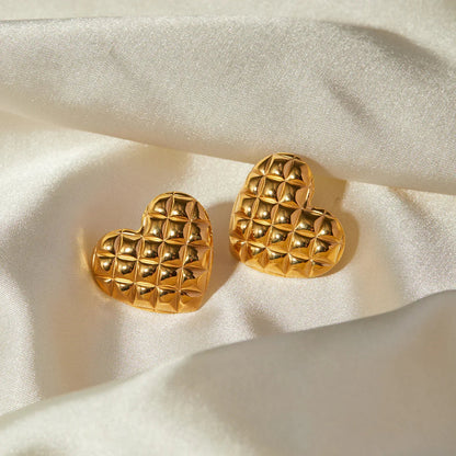 [Echo Fine]Irina Gold Heart Earrings