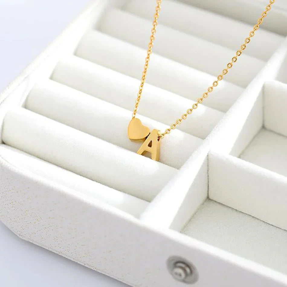 [Echo Fine]Ria Initial Letter Gold Necklace