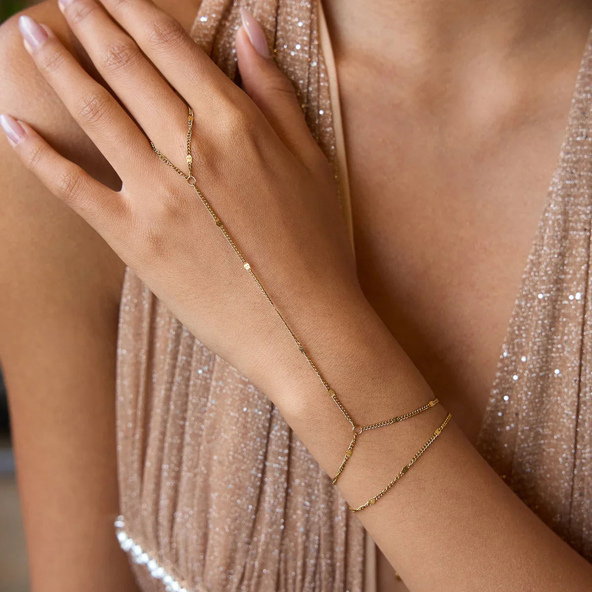 [Echo Fine]Mimi Golden Hand Chain