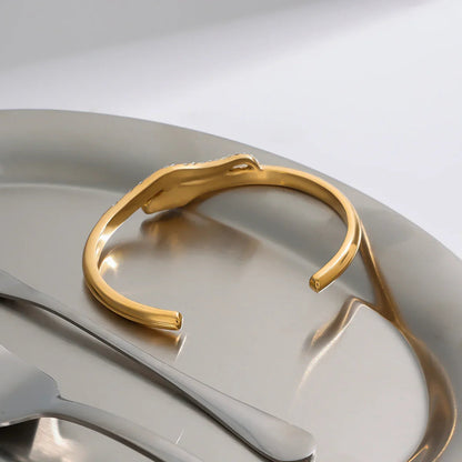 [Echo Fine]Rosalee Serpentine Diamond Bangle