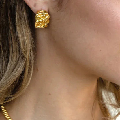 [Echo Fine]Ashley Gold Earrings