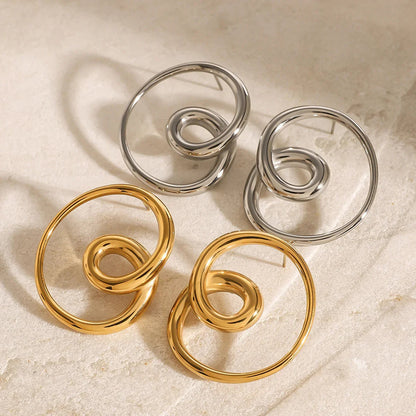 [Echo Fine]Angelique Golden Twist Earrings