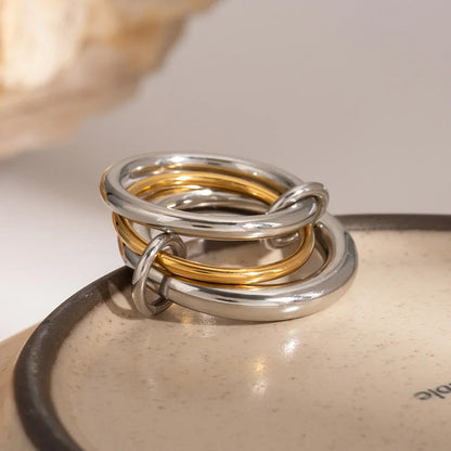 [Echo Fine]Canaria Stacked Ring