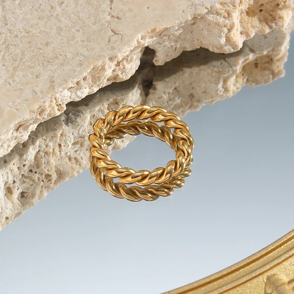 [Echo Fine]Melody Gold Twist Ring