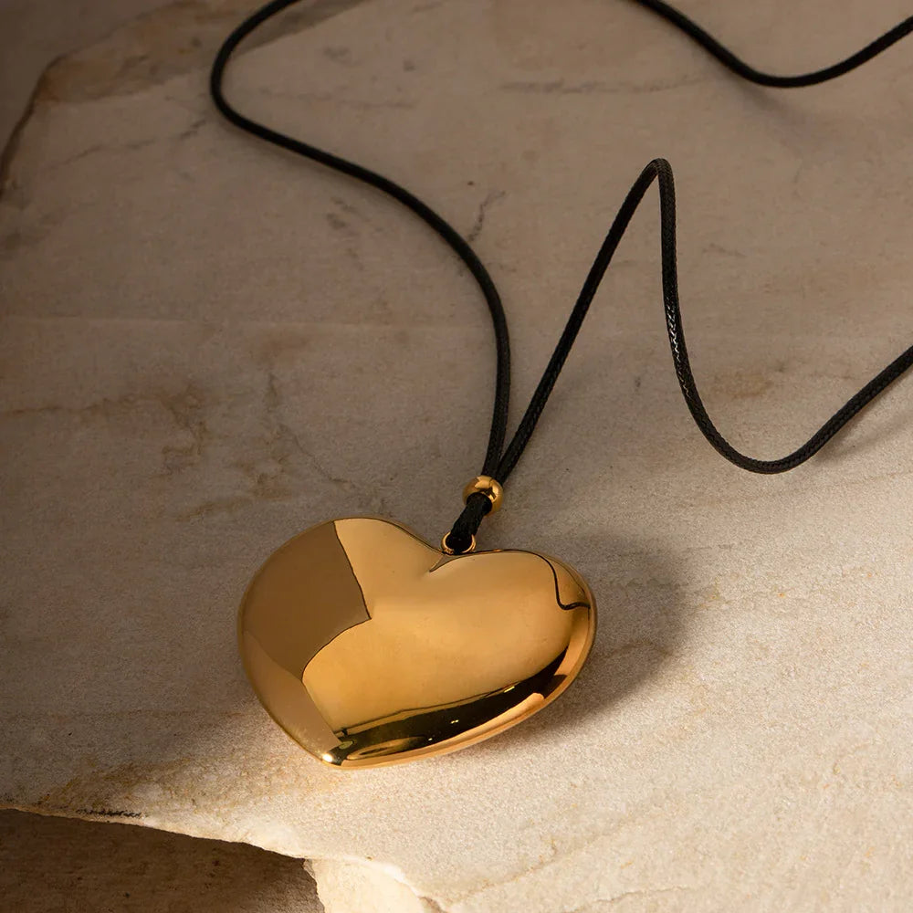 [Echo Fine]Ophelia Gold Heart Necklace