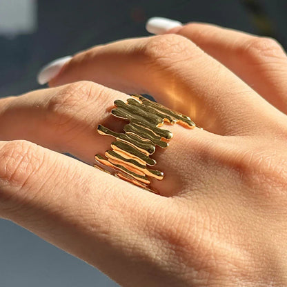 [Echo Fine]Zoella Abstract Gold Ring