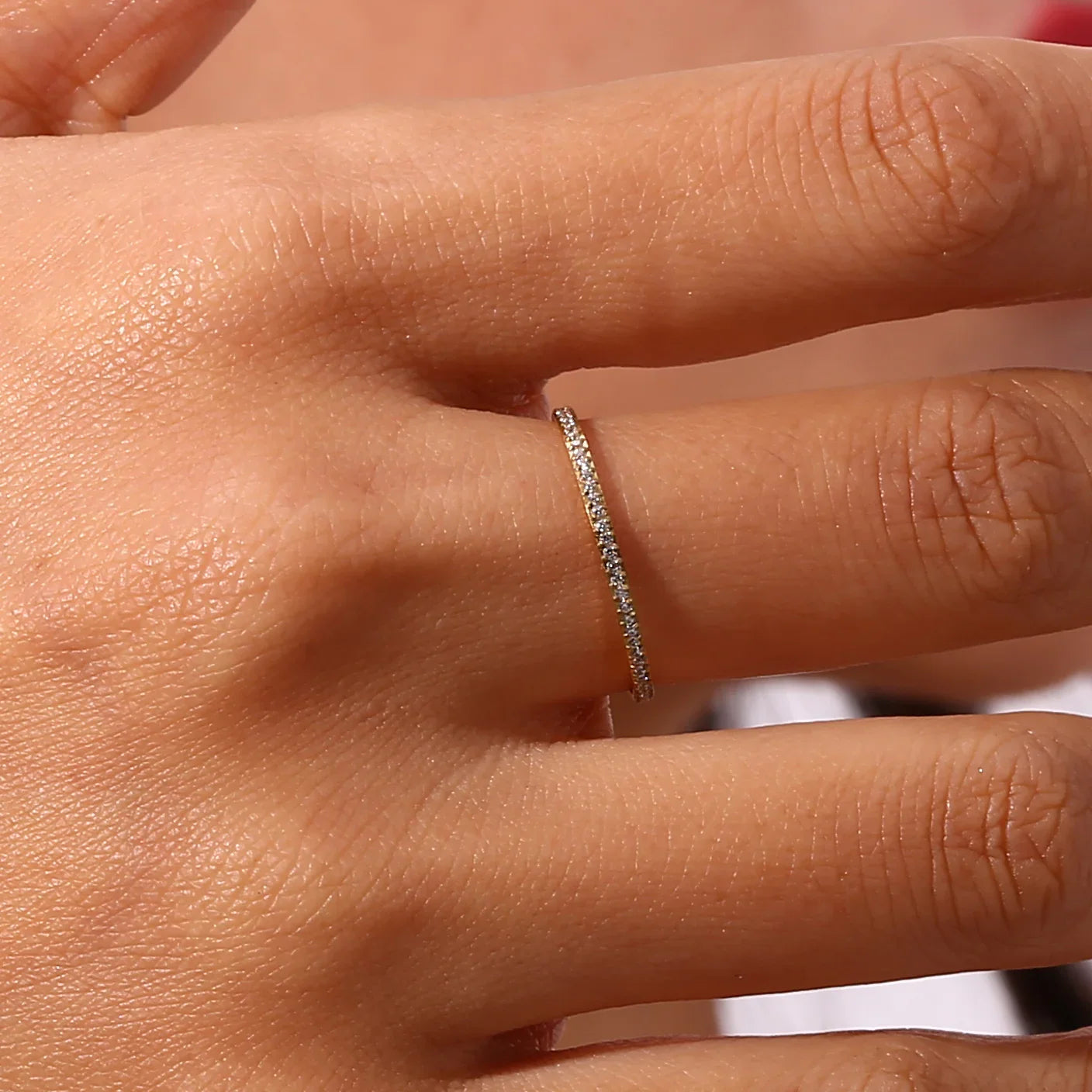 [Echo Fine]Zarra Paved Gold Ring
