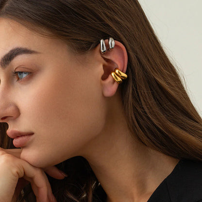 [Echo Fine]Fabienne Gold Ear Cuffs
