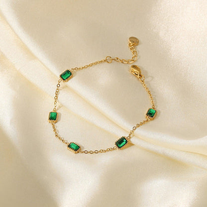 [Echo Fine]Erin Green Bracelet