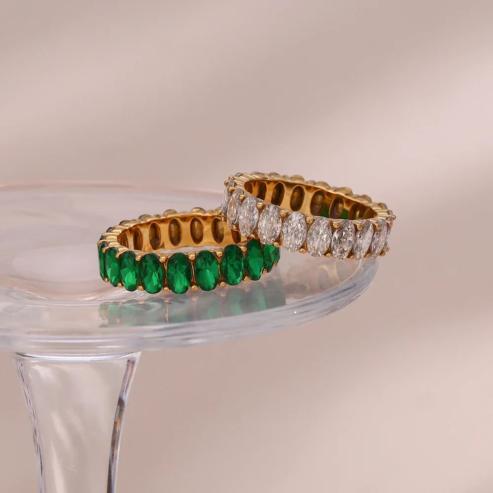 [Echo Fine]Antoinette Diamond Simulant Gold Ring