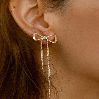 [Echo Fine]Yvette Bow Earrings