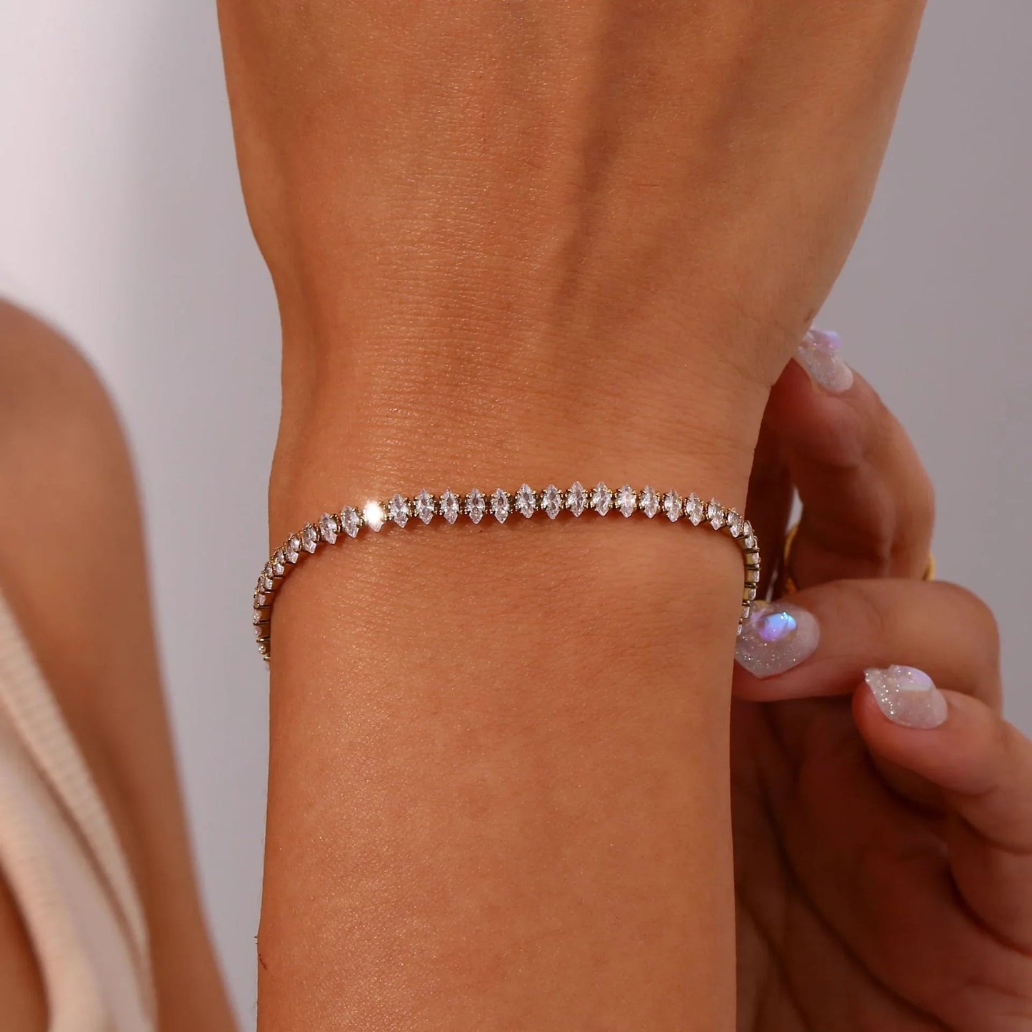 [Echo Fine]Wisteria Diamond Tennis Bracelet