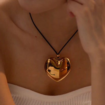 [Echo Fine]Ophelia Gold Heart Necklace