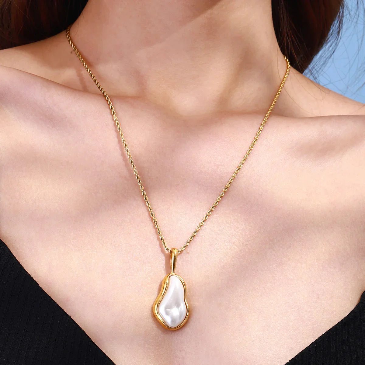 [Echo Fine]Marjorie Freshwater Pearl Necklace