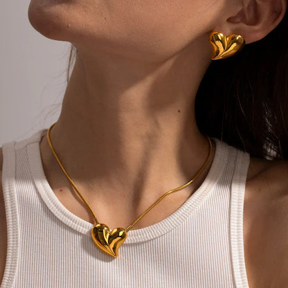 [Echo Fine]Dorothea Heart Earrings