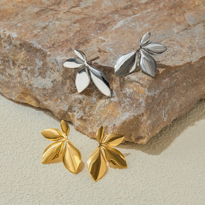 [Echo Fine]Velle Gold Petal Earrings