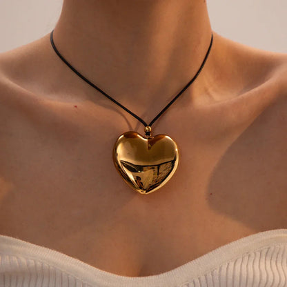 [Echo Fine]Ophelia Gold Heart Necklace