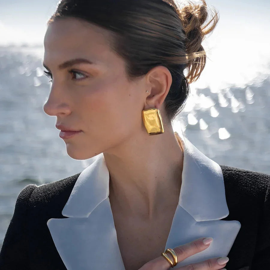 [Echo Fine]Geraldine Gold Earrings
